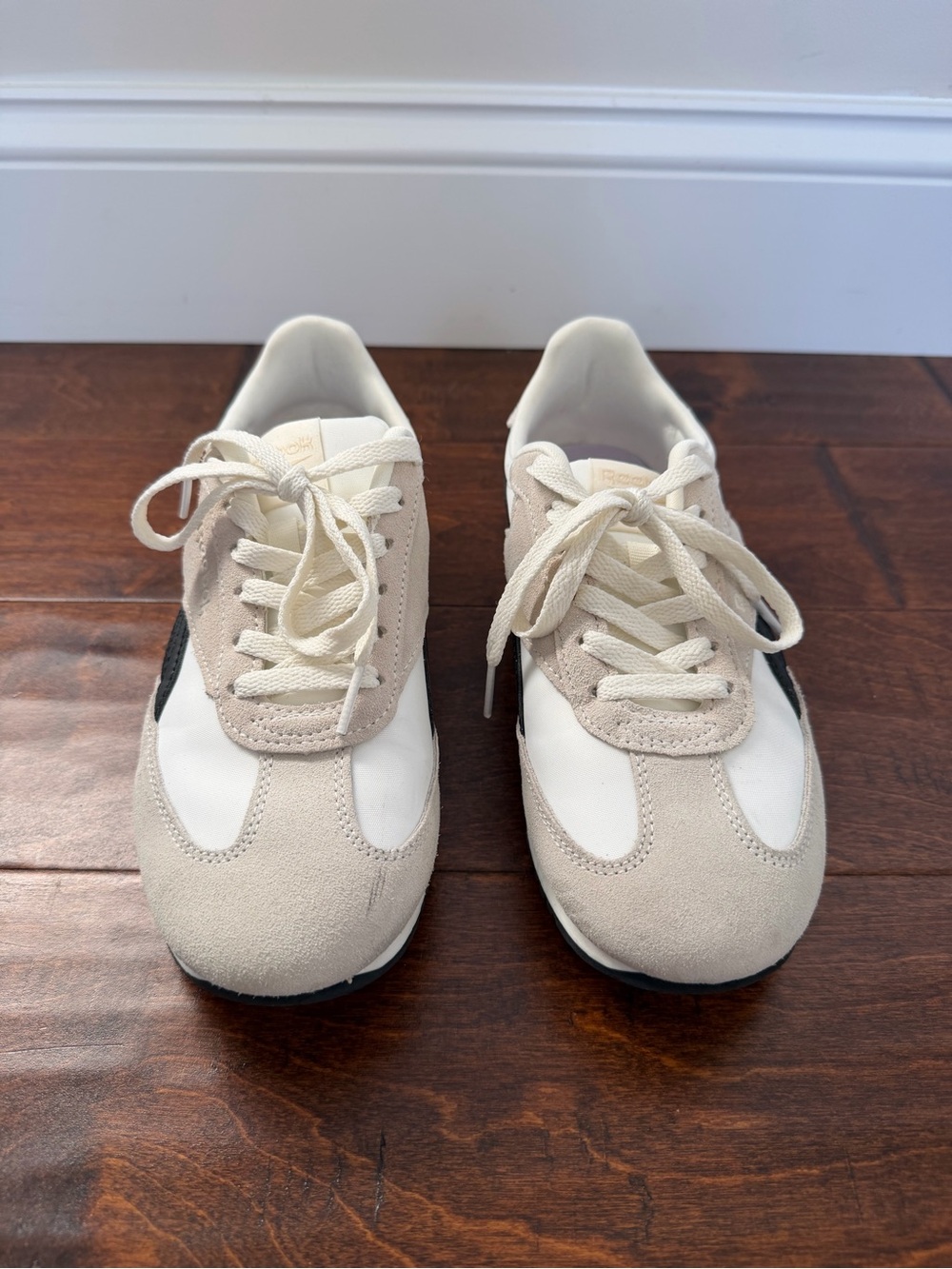 Reebok Classic Low-Profile Sneakers in Cream and Black - Picture 3 of 7